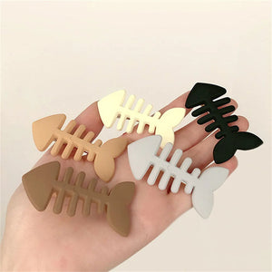 Fish Bone Mini Hair Clip