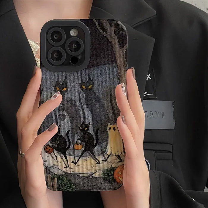 Ghost And Cat IPhone Case