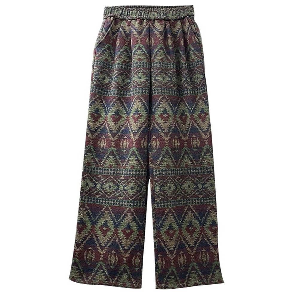 Grandma Aesthetic Patterned Pants