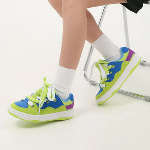 Pop Color Skater Sneakers