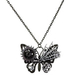 Grunge Mechanical Butterfly Necklace