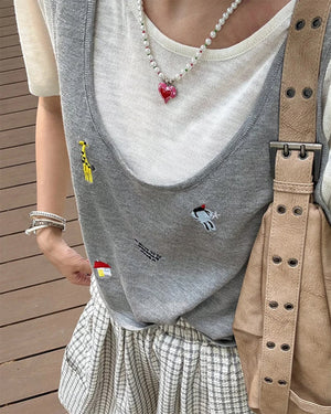 Secret Crush Heart Beaded Necklace