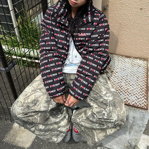 I Love Emo Puffer Jacket