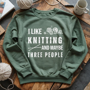 Knitting & 3 People Sweatshirt