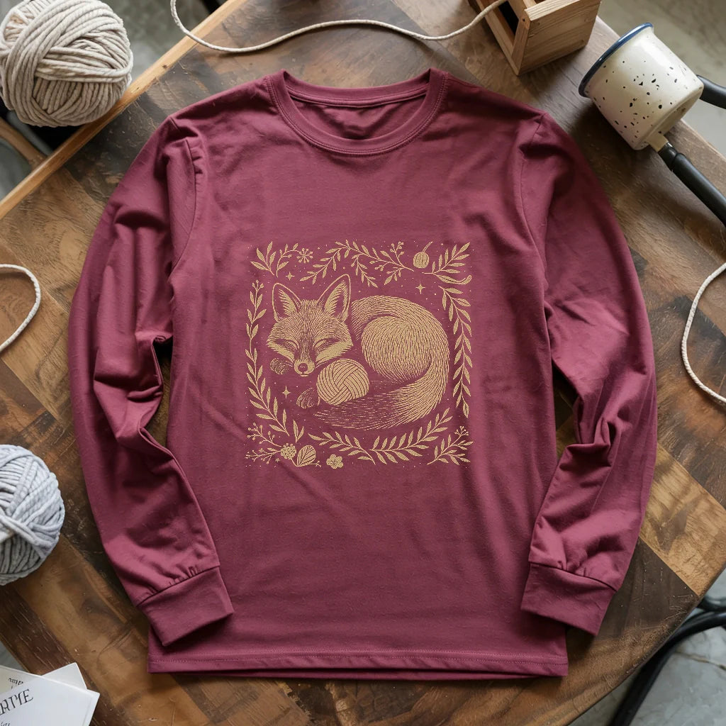Fox & Yarn Long Sleeve T-shirt