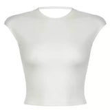 Old Money Open Back Crop Top