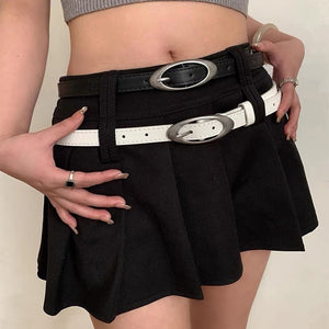 Oval Buckle Belt