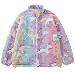 Pastel Unicorn Zip-Up Jacket
