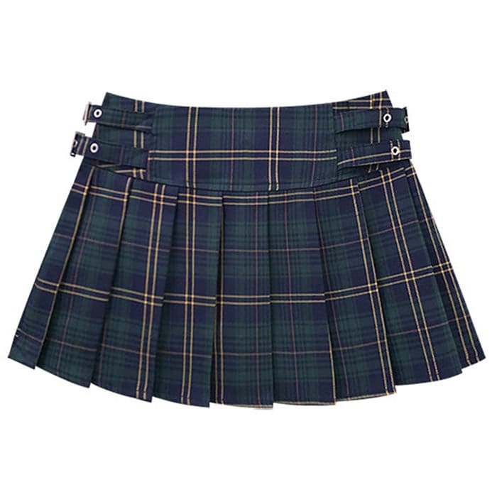 Less Conversation Plaid Mini Skirt