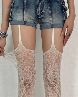 Dangerous Pretty Suspender Tights