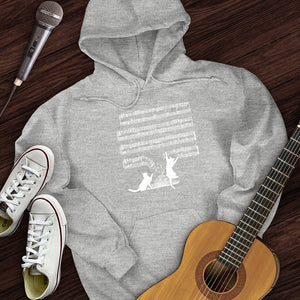 Cat Music Sheet Hoodie