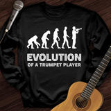 Evolution Of A Trumpet Player Crewneck