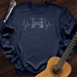 Drummer Heartbeat Crewneck