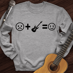 Electric Guitar Makes Me Happy Crewneck