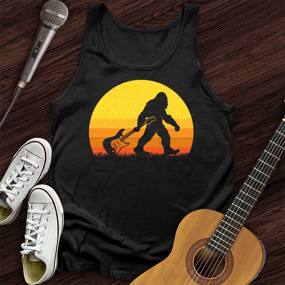 Bigfoot Dragging Guitar Tank Top