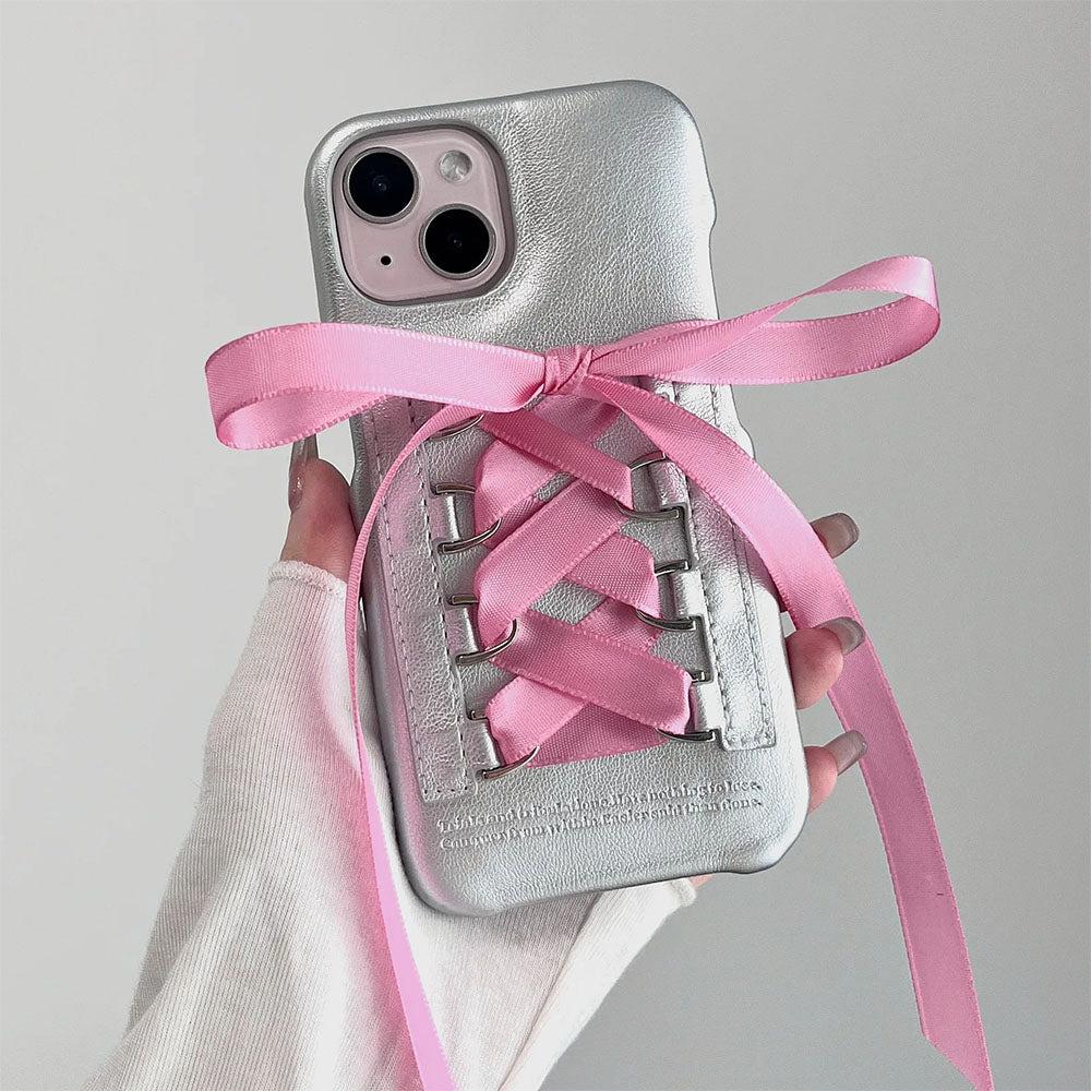 Balletcore Ribbon Lace Up iPhone Case
