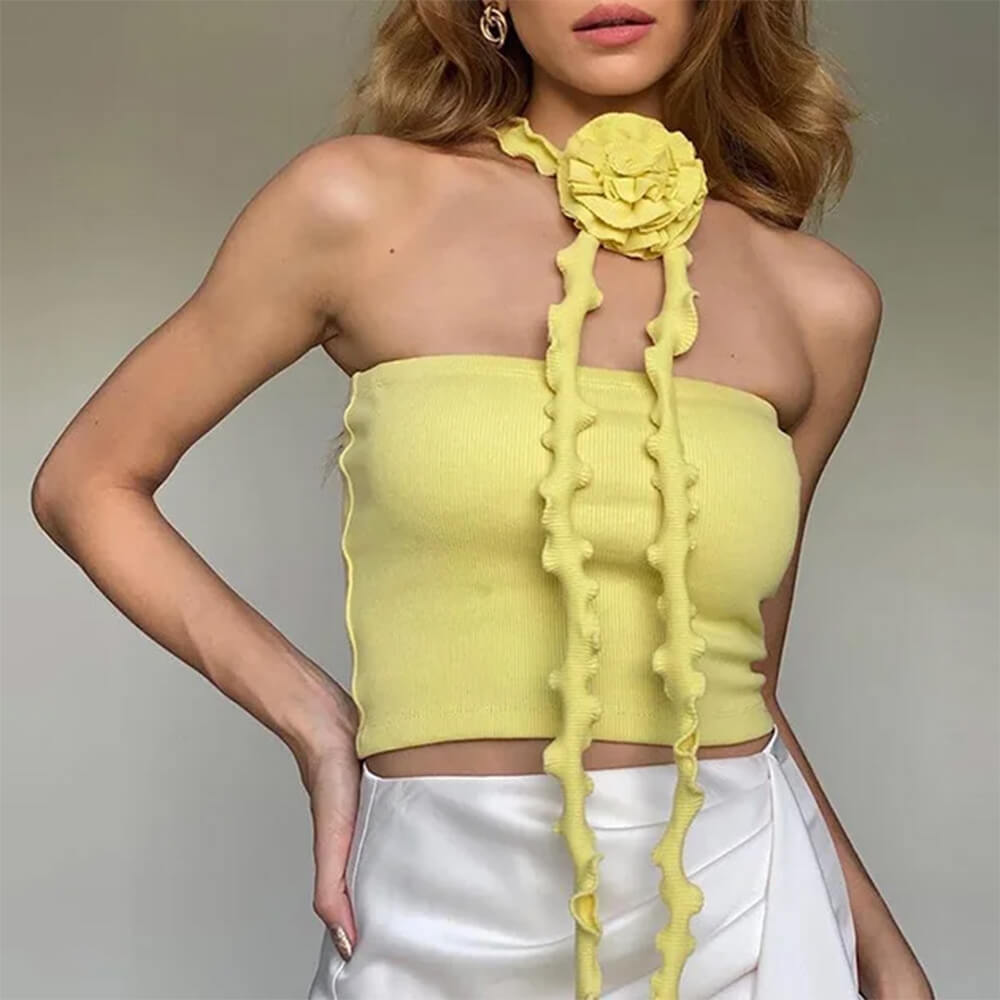 French Rose Ruffled Top