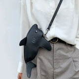 Shark-Shaped Crossbody Bag