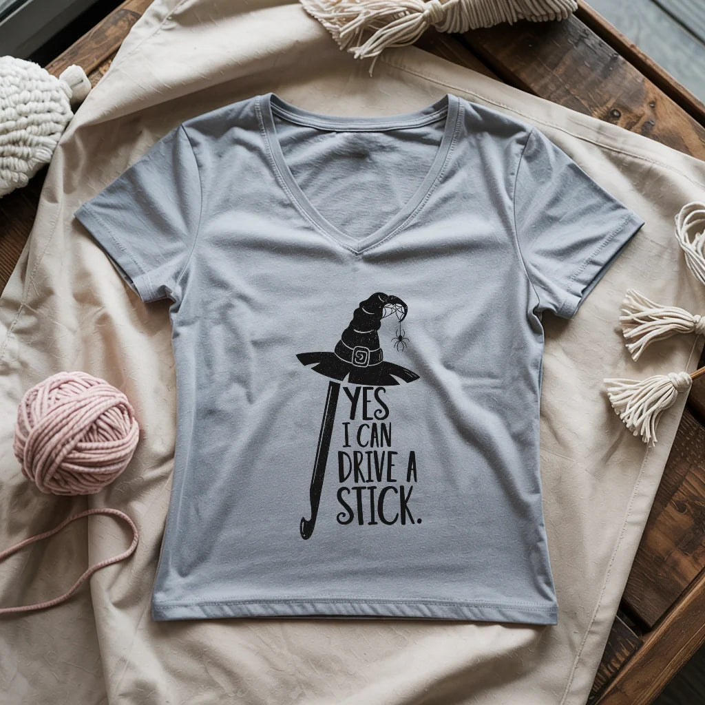 I Can Drive A Stick Lady V-neck