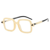 Geeky Square Clear Lens Glasses