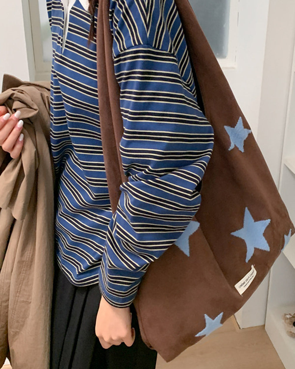 Star Patch Tote Bag