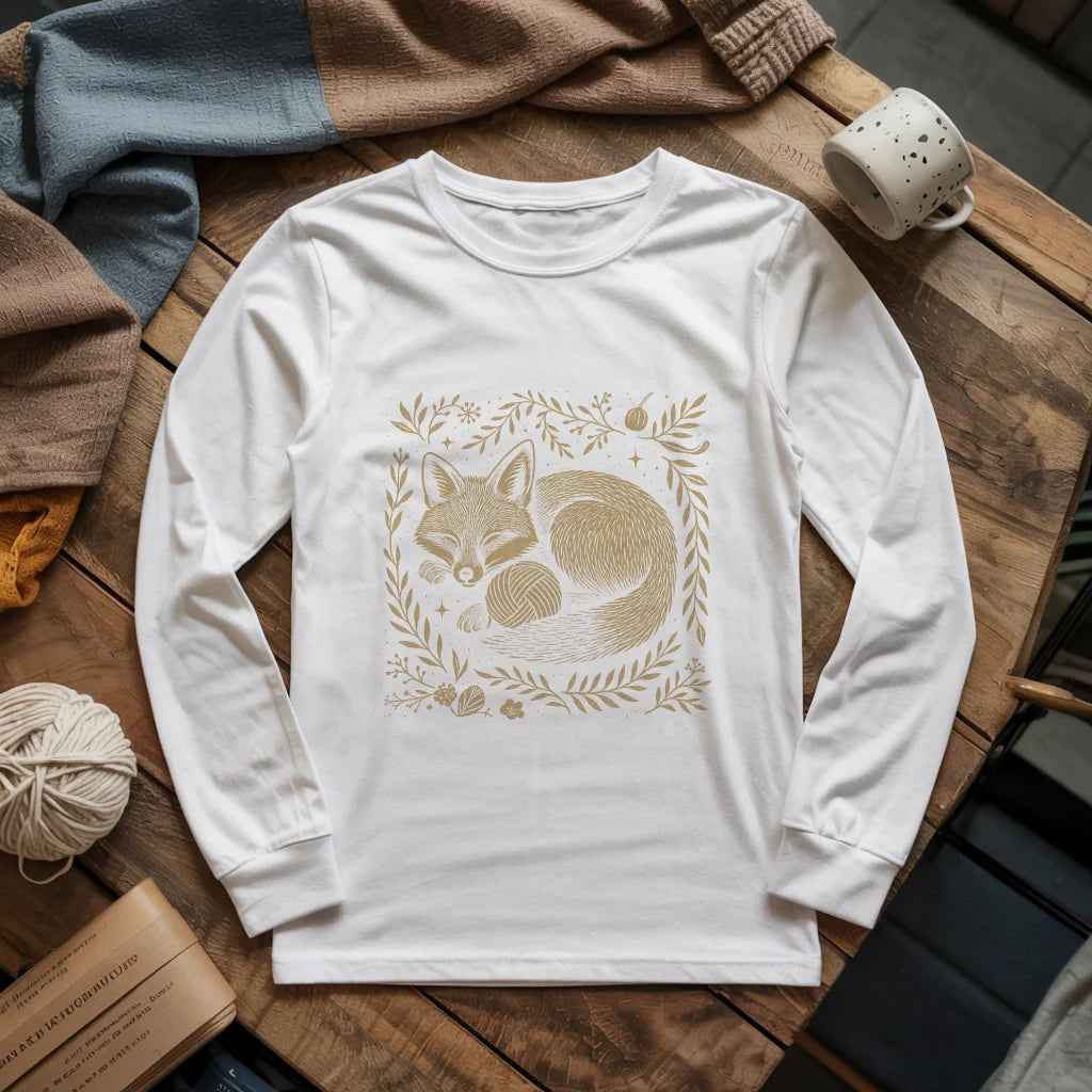 Fox & Yarn Long Sleeve T-shirt