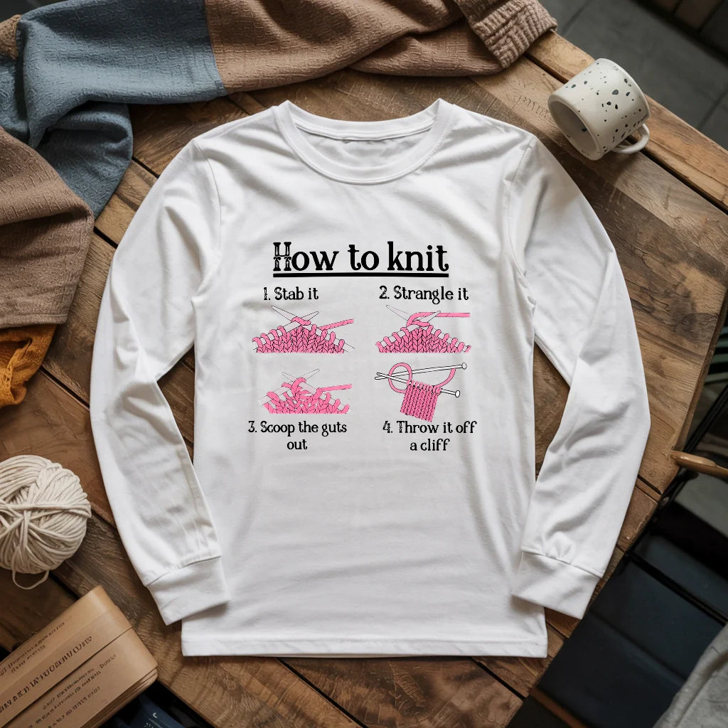 How To Knit Long Sleeve T-shirt