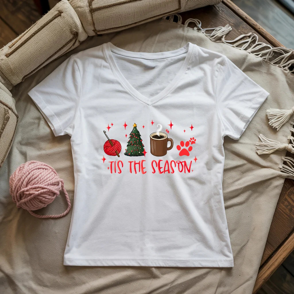 Tis The Season Lady V-neck