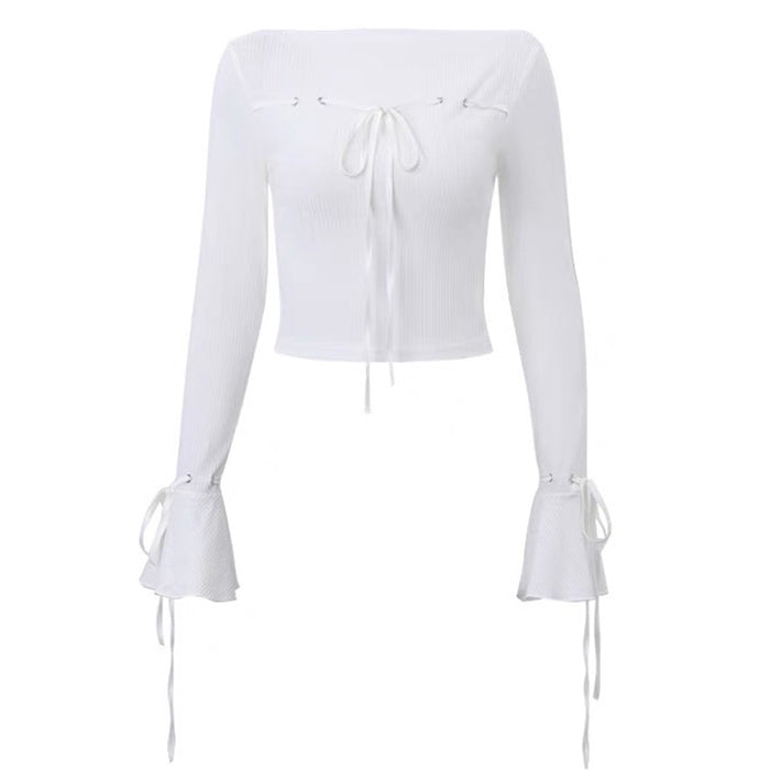 Front-Lace Coquette Top