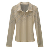 Y2K Plaid Fitted Shirt