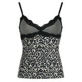 Y2K Leopard Print Tank Top
