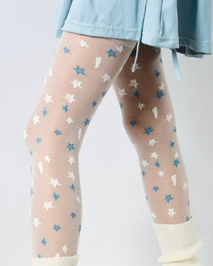 Y2K Star Pattern Tights